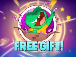 in game green dinosaur in the middle of match masters free gifts